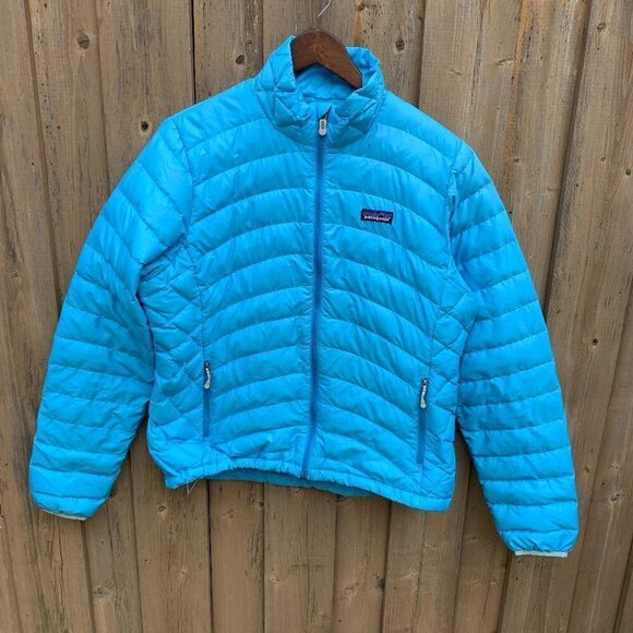 Patagonia Down Sweater Jacket Large Sky Blue - Picture 1 of 6